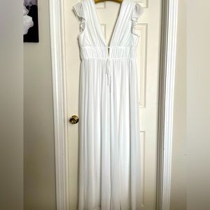 Lulus White Wide-Leg Jumpsuit